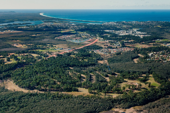 Aerial view of InnesLake Future Stages